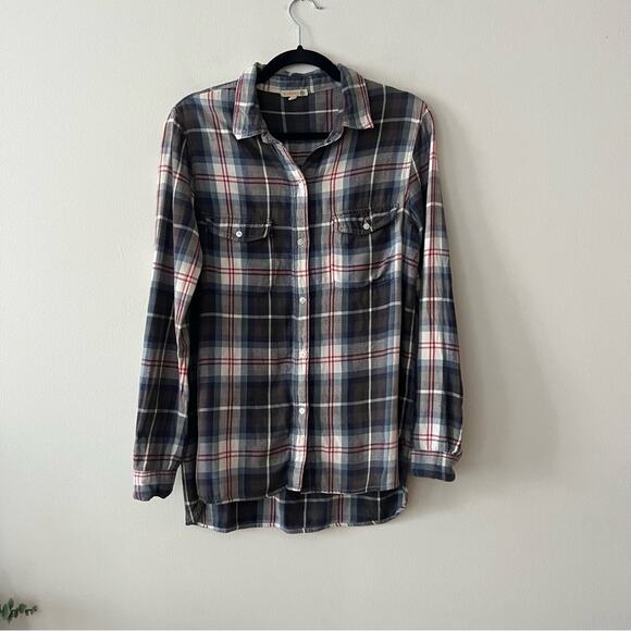 Sundry Flannel Plaid Button Up Shirt - Picture 2 of 6